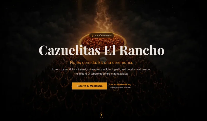 Cazuelitas El Rancho - E-commerce Web Design Portfolio